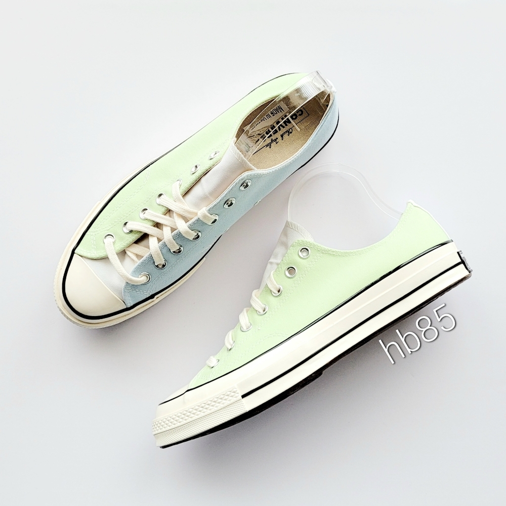 Converse Chuck 70 Ox Chambray Blue Spring Green Egret Men's 11.5